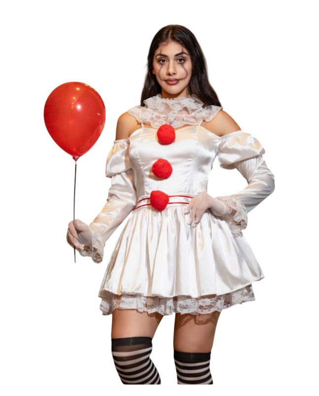 DISFRAZ PAYASITA IT VESTIDO SEXY HALLOWEEN PENNYWISE - 1