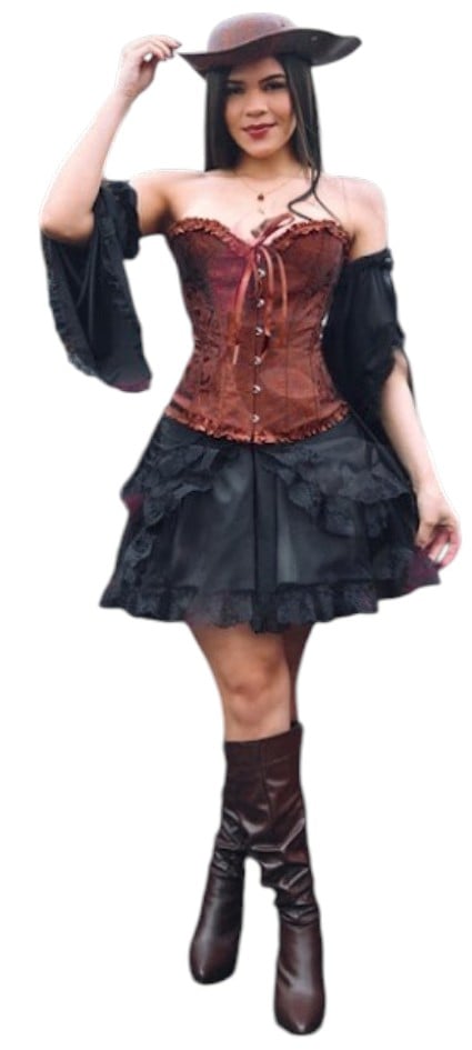 DISFRAZ DE PIRATA SEXY CORSET VICTORIANO - 1