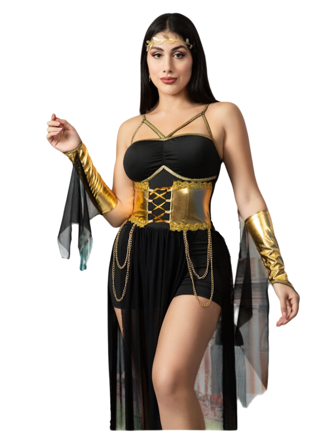 DISFRAZ DIOSA GRIEGA SEXY HALLOWEEN VESTIDO - 1