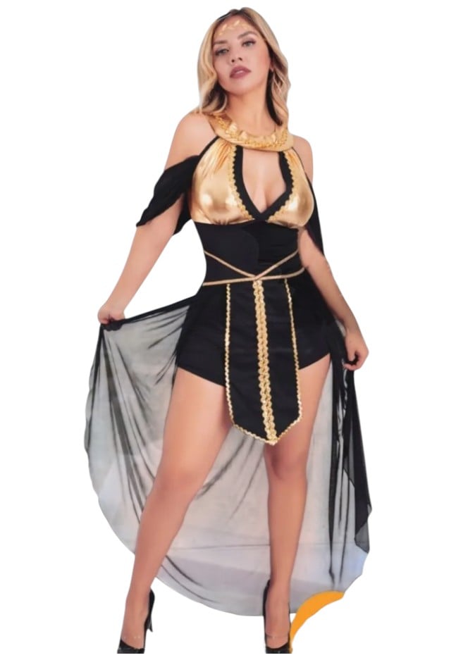 DISFRAZ DIOSA GRIEGA SEXY HALLOWEEN VESTIDO - 1