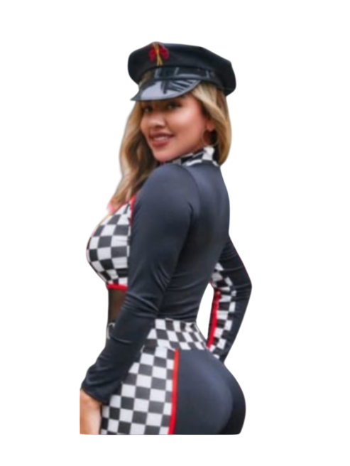 DISFRAZ FORMULA 1 HALLOWEEN CORREDORA ENTERIZO - 2