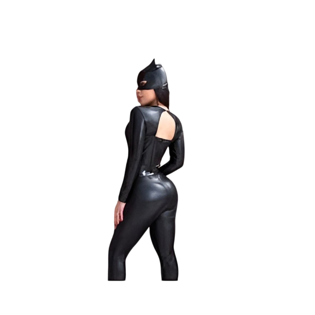DISFRAZ DE GATUBELA SEXY HALLLOWEEN ENTERIZO CON ACCESORIOS - 2