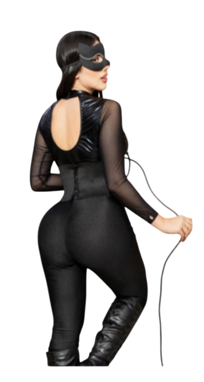 DISFRAZ DE GATUBELA ENTERIZO SEXY HALLOWEEN CON LATIGO - 2