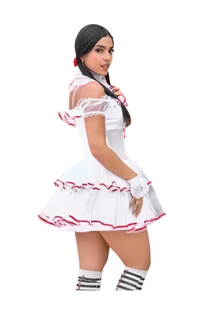DISFRAZ PAYASITA IT VESTIDO SEXY HALLOWEEN PENNYWISE TUTU - 2