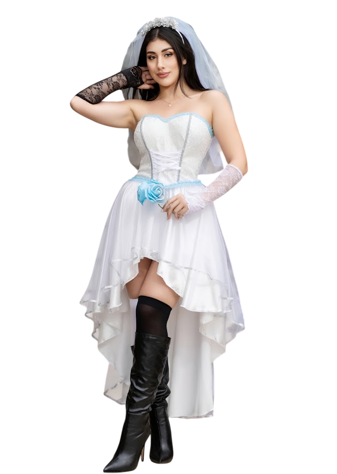 DISFRAZ DE EMILI EL CADAVER DE LA NOVIA SEXY HALLOWEEN CORSET - 1