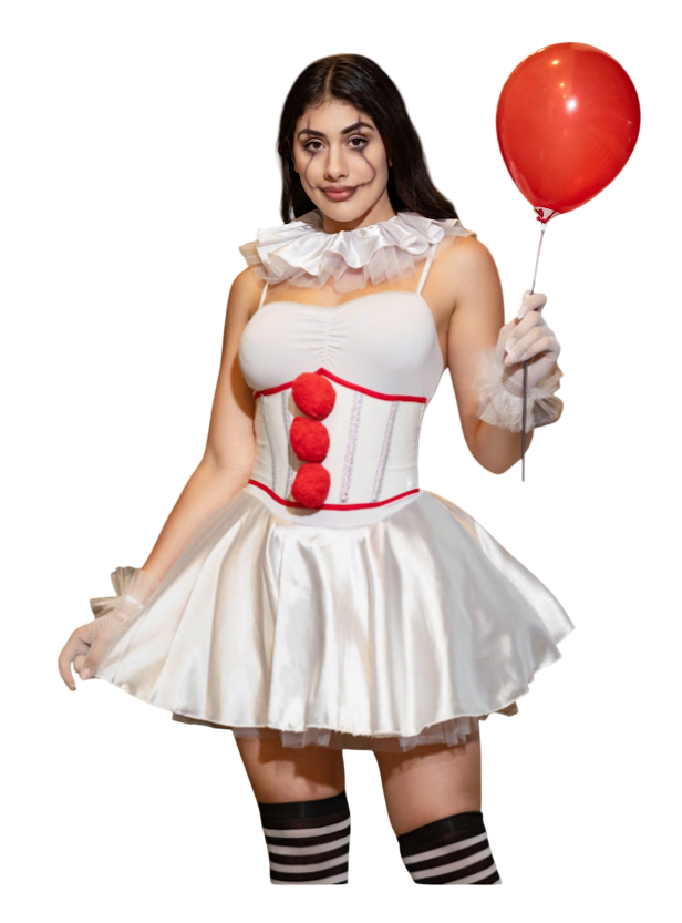 DISFRAZ PAYASITA IT SEXY HALLOWEEN VESTIDO PENNYWISE - 1