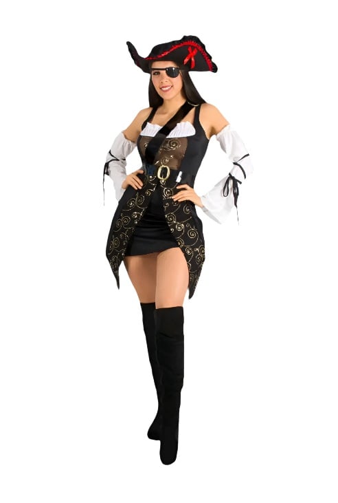 DISFRAZ DE PIRATA SEXY HALLOWEEN VESTIDO CON SOMBRERO - 1