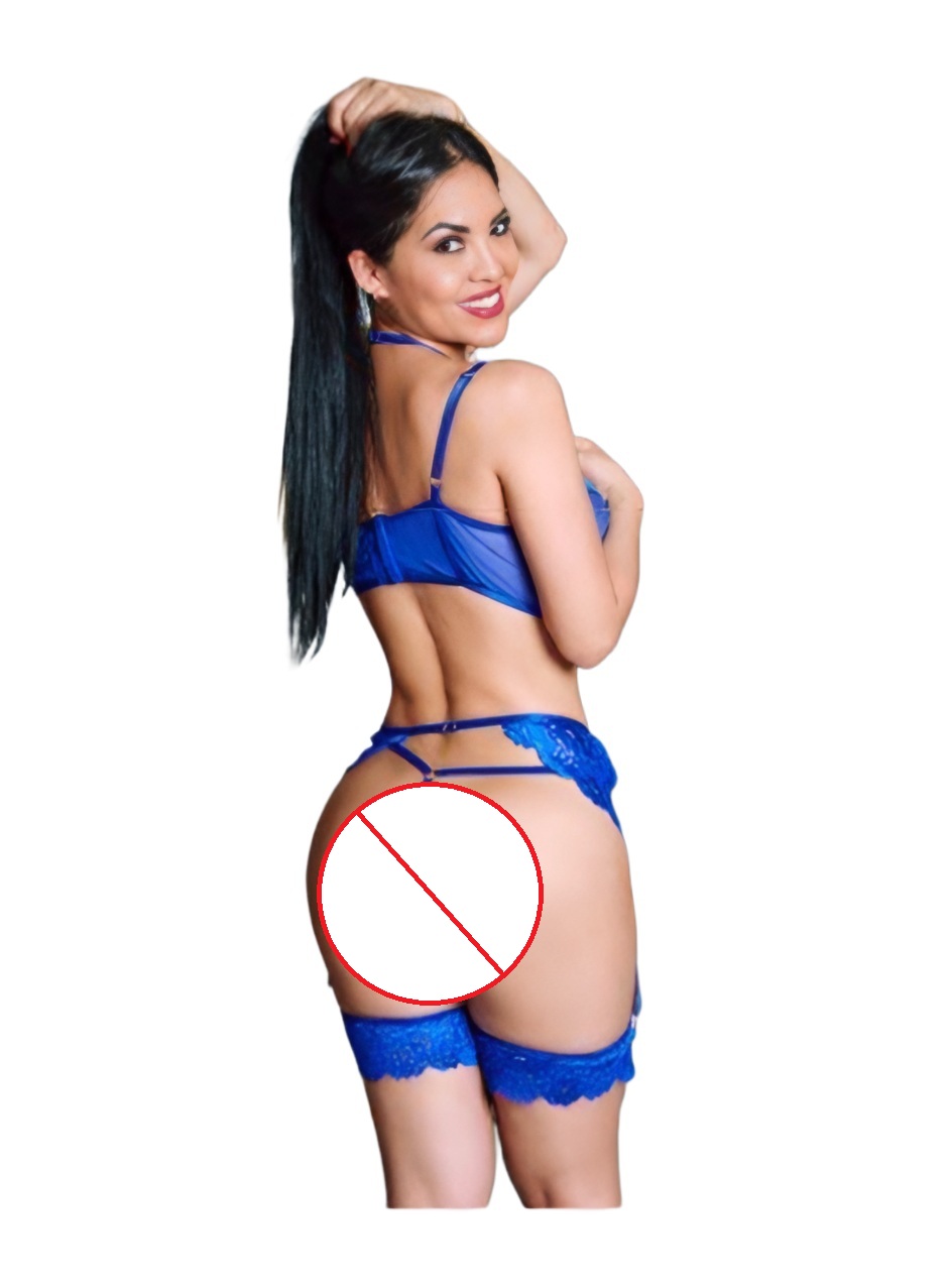 LENCERIA SEXY PORTALIGAS DE ENCAJE CONJUNTO CON LIGUEROS - 4