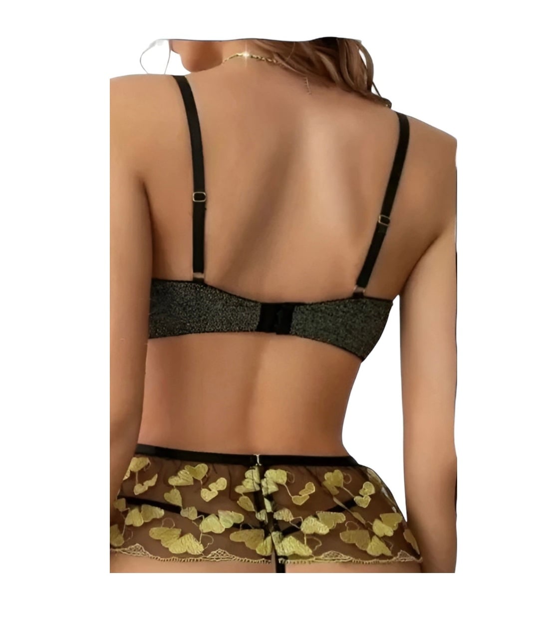 LENCERIA SEXY CONJUNTO PORTALIGAS CON LIGUEROS - 2