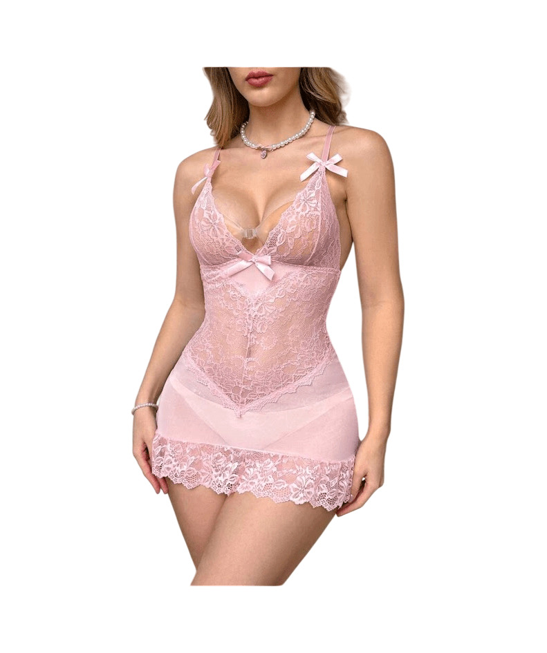 BABYDOLL DE ENCAJE LENCERIA SEXY - 1