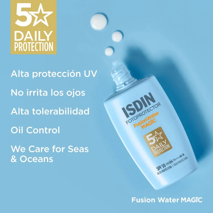 TRATAMIENTO FACIAL ISDIN FOTOPROTECTOR FUSION WATER MAGIC SPF 50 50 ML - 3