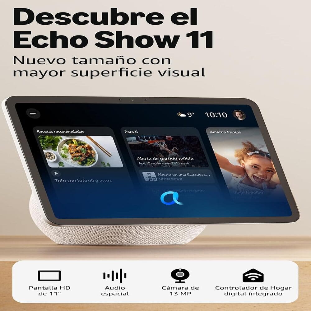 ECHO SHOW 11 MODELO 2025 COLOR BLANCO - 2