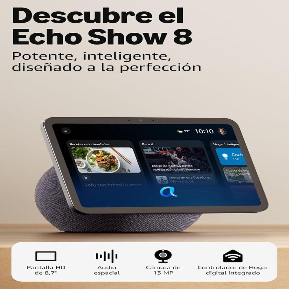 ECHO SHOW 8 MODELO 2025 COLOR NEGRO - 2