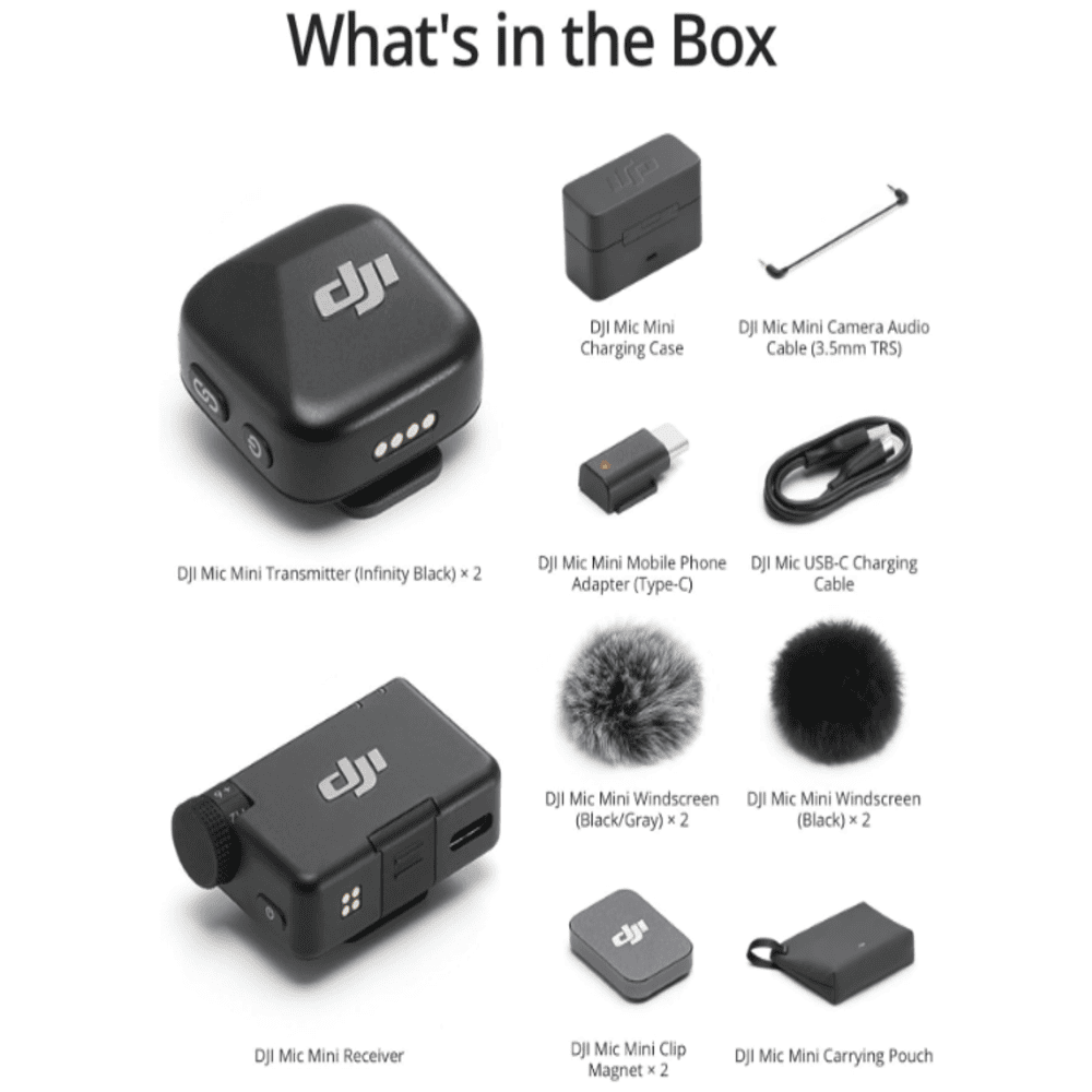 DJI MIC MINI (2 TX + 1 RX + ESTUCHE DE CARGA) - 2