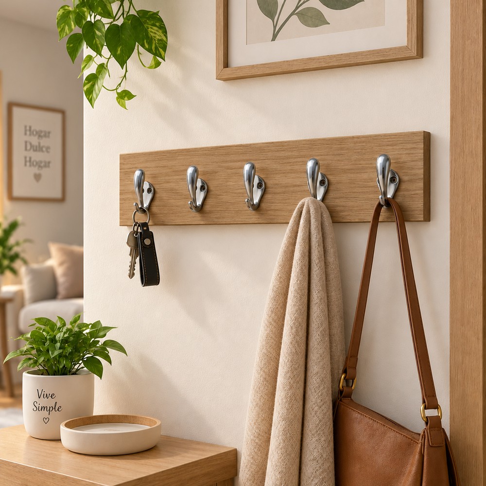 PERCHERO DE PARED ROVERE PARA COLGAR 70X10X1.8 - 1