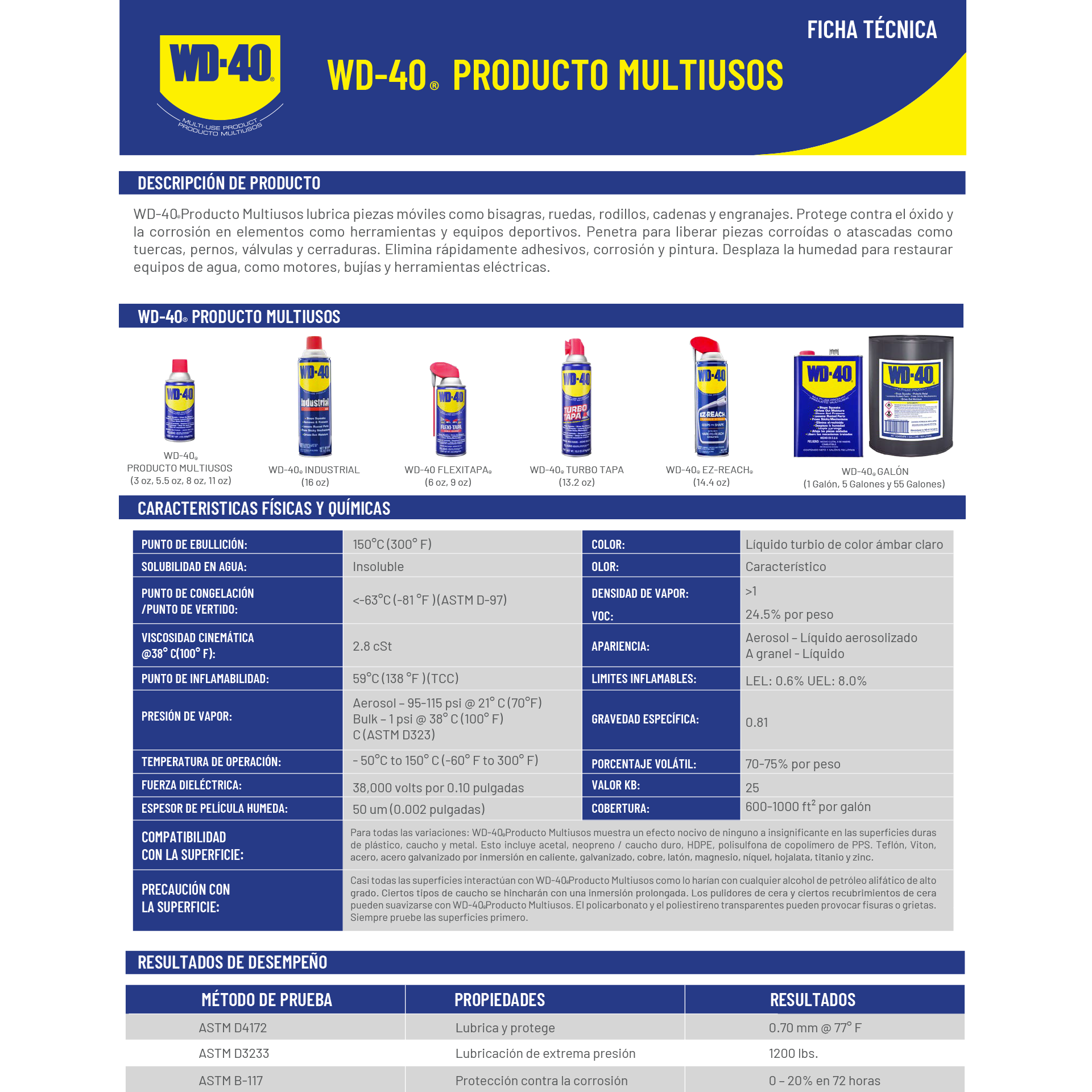 WD40 LUBRICANTE MULTIUSOS 11 OZ - 311GR. - AFLOJA TODO - 4