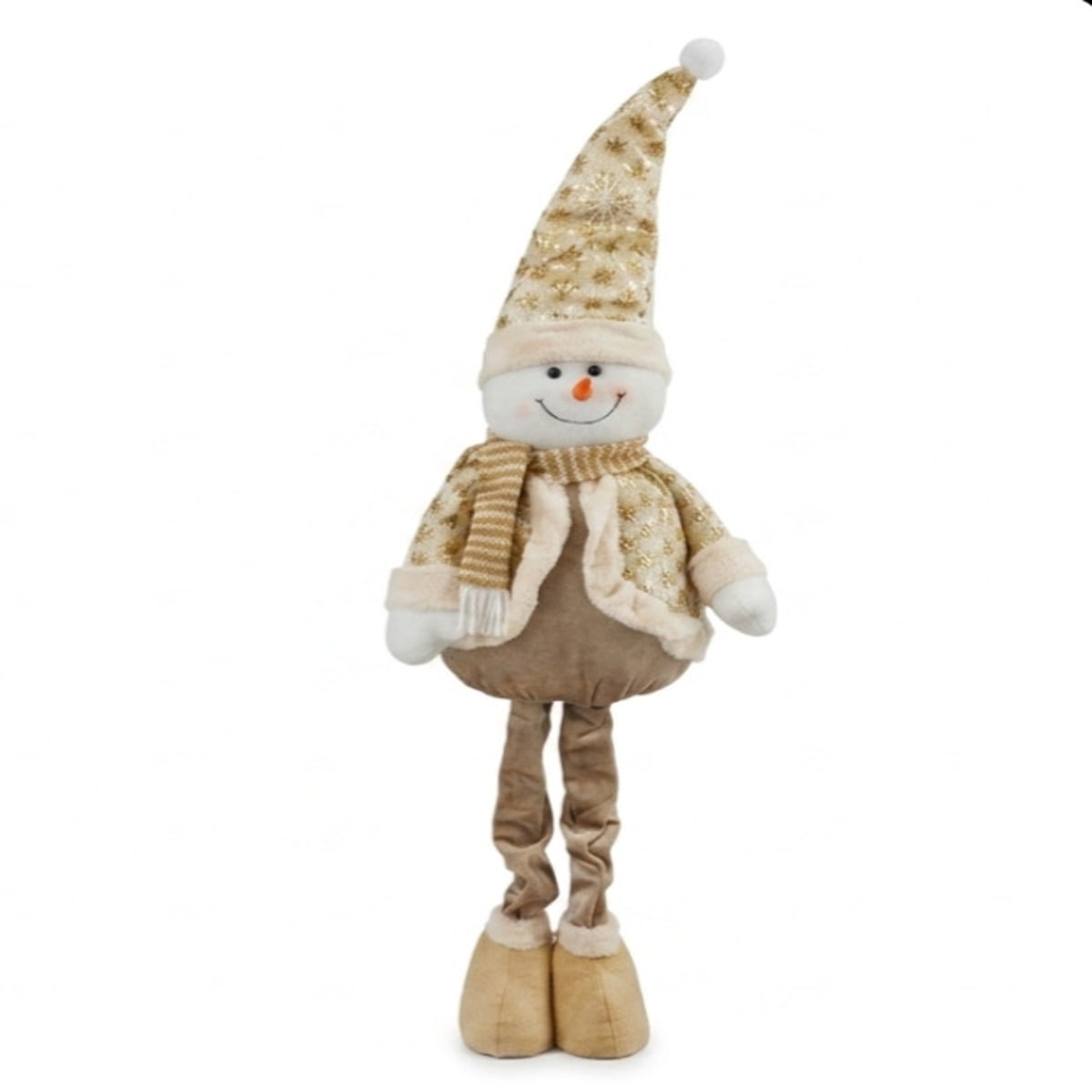 MUÑECO DE NIEVE TELESCÓPICO DORADO - 1