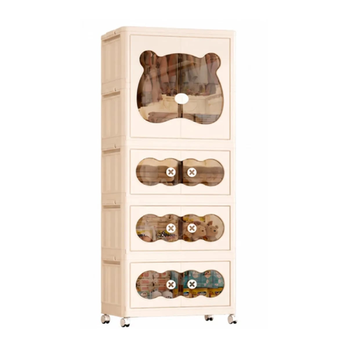 ROPERO ORGANIZADOR DE 4 NIVELES CON DISEÑO OSITO - 2