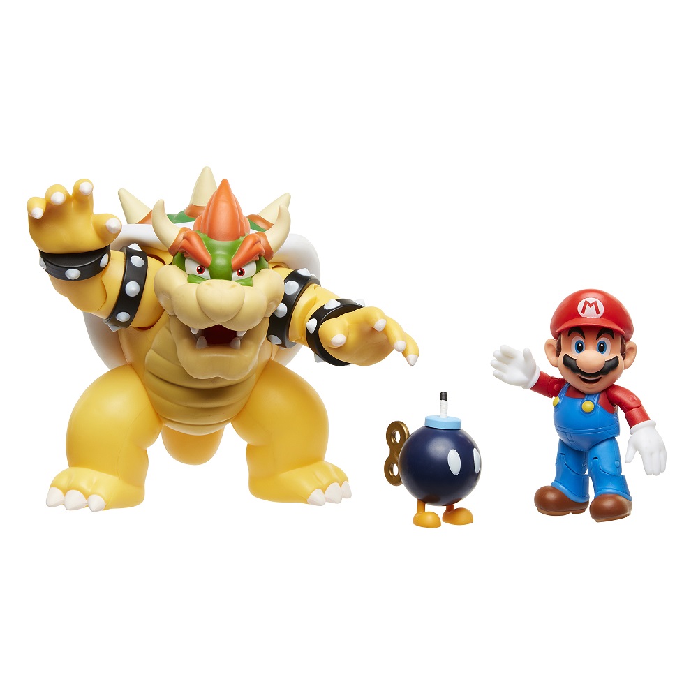 SET JAKKS PACIFIC BATALLA DE LAVA DE BOWSER VS MARIO BROS - 3