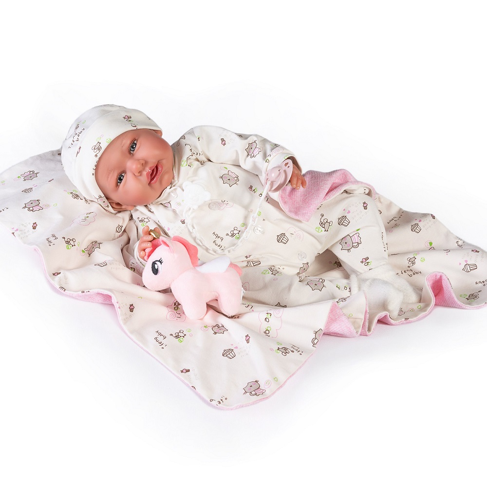 MUÑECA ANTONIO JUAN MI PRIMER REBORN DANIELA GATITOS 52 CM - 2
