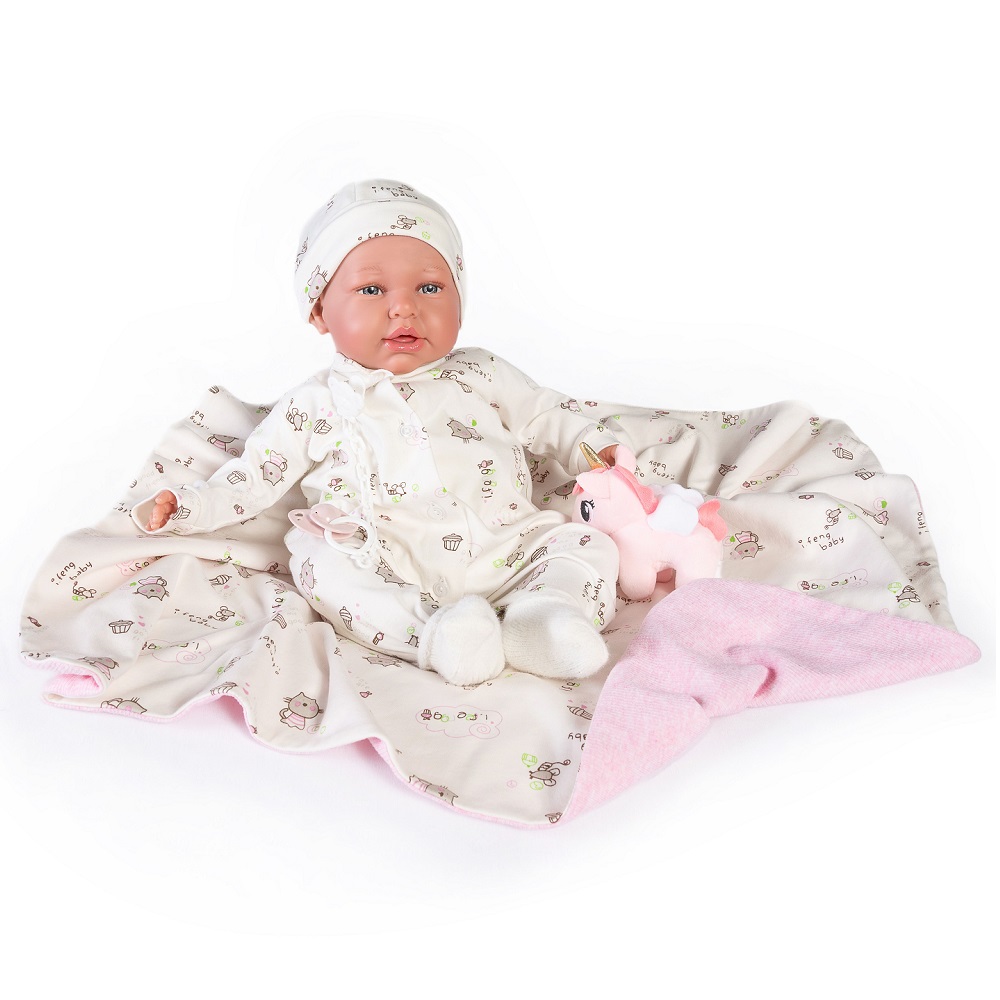 MUÑECA ANTONIO JUAN MI PRIMER REBORN DANIELA GATITOS 52 CM - 5