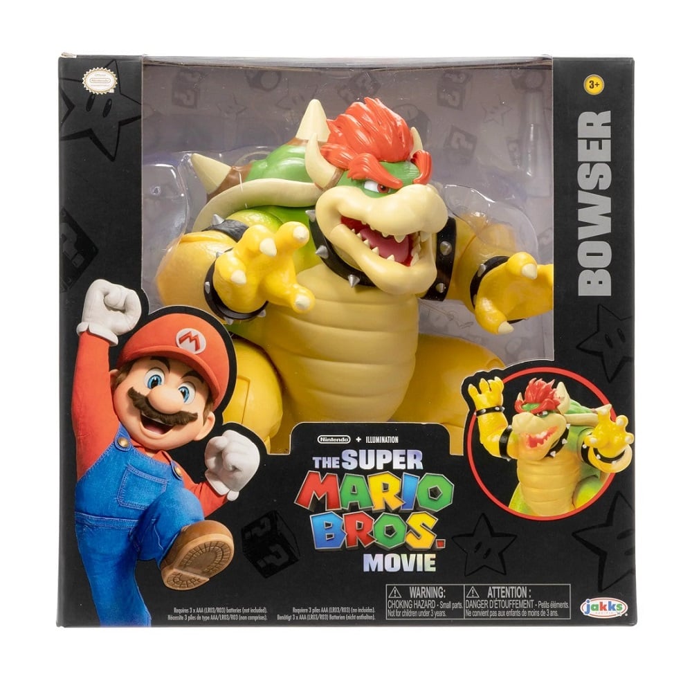 FIGURA SUPER MARIO ACCION MOVIE - BOWSER 18 CM RESPIRACION FUEGO - 1