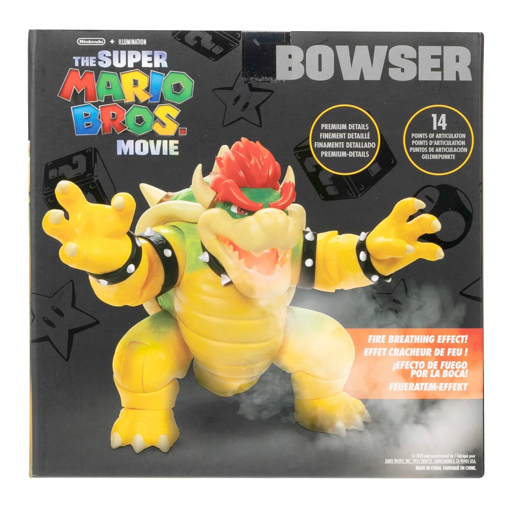 FIGURA SUPER MARIO ACCION MOVIE - BOWSER 18 CM RESPIRACION FUEGO - 6