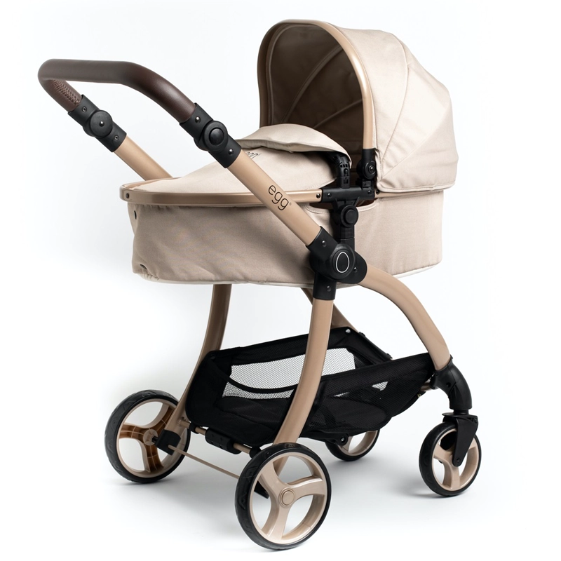 COCHE PARA MUÑECAS REBORN ROMA PRAMS EGG FEATHER - 1