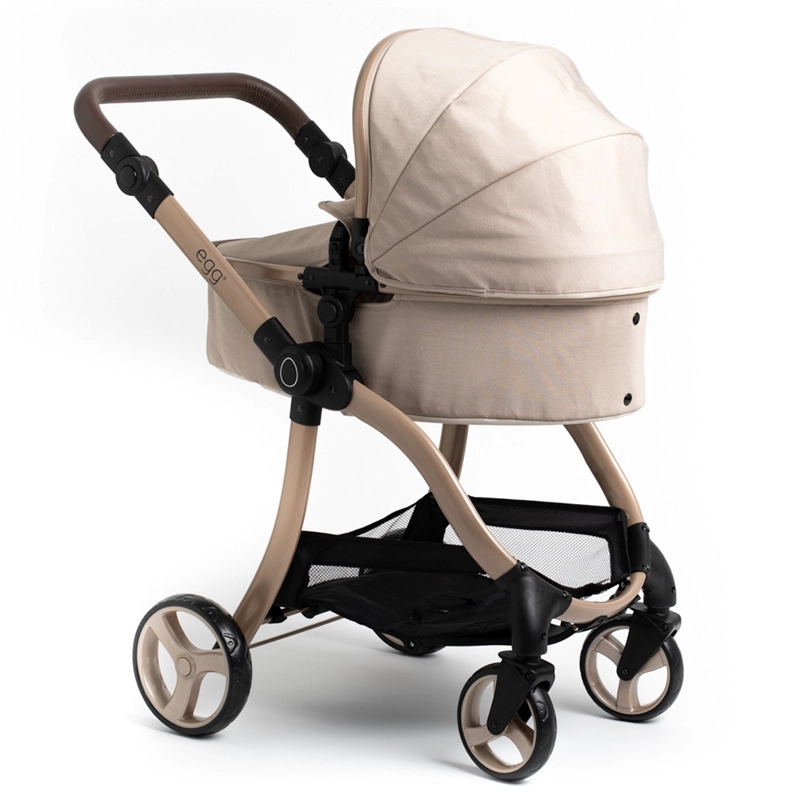 COCHE PARA MUÑECAS REBORN ROMA PRAMS EGG FEATHER - 4