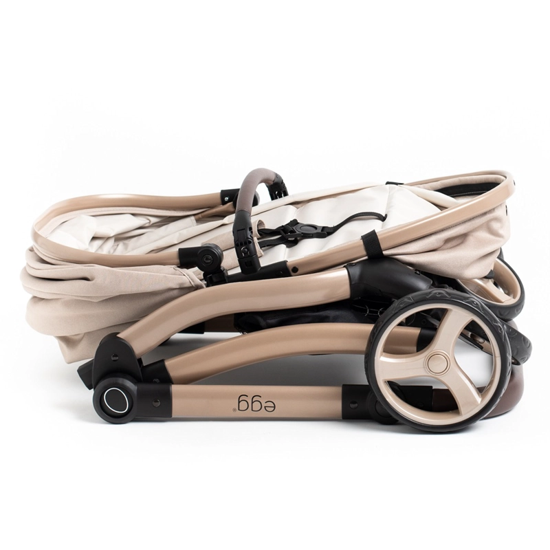 COCHE PARA MUÑECAS REBORN ROMA PRAMS EGG FEATHER - 5