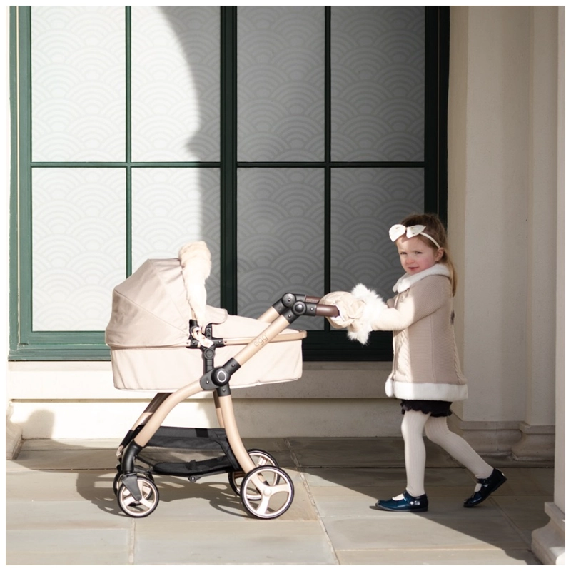 COCHE PARA MUÑECAS REBORN ROMA PRAMS EGG FEATHER - 6