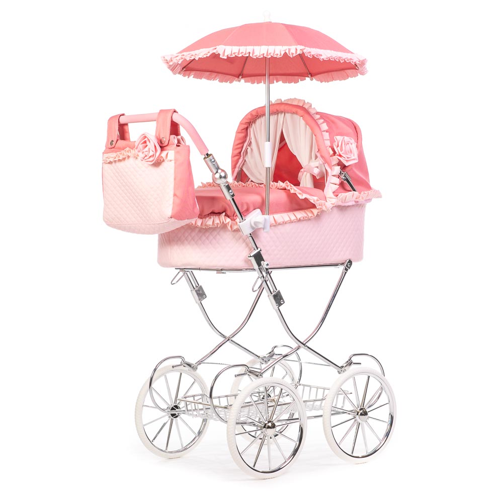COCHE PARA MUÑECAS REBORN ROMA PRAMS ANNIE CON PARASOL - 1