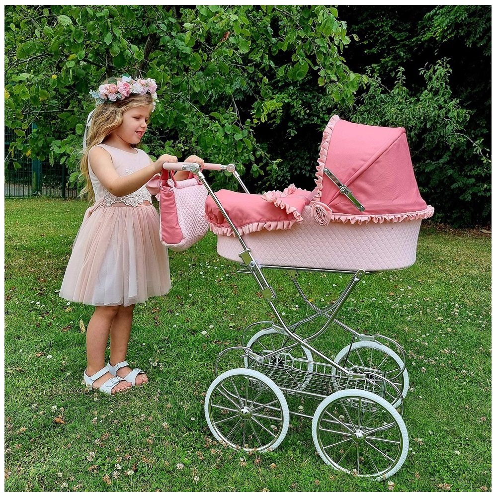 COCHE PARA MUÑECAS REBORN ROMA PRAMS ANNIE CON PARASOL - 3