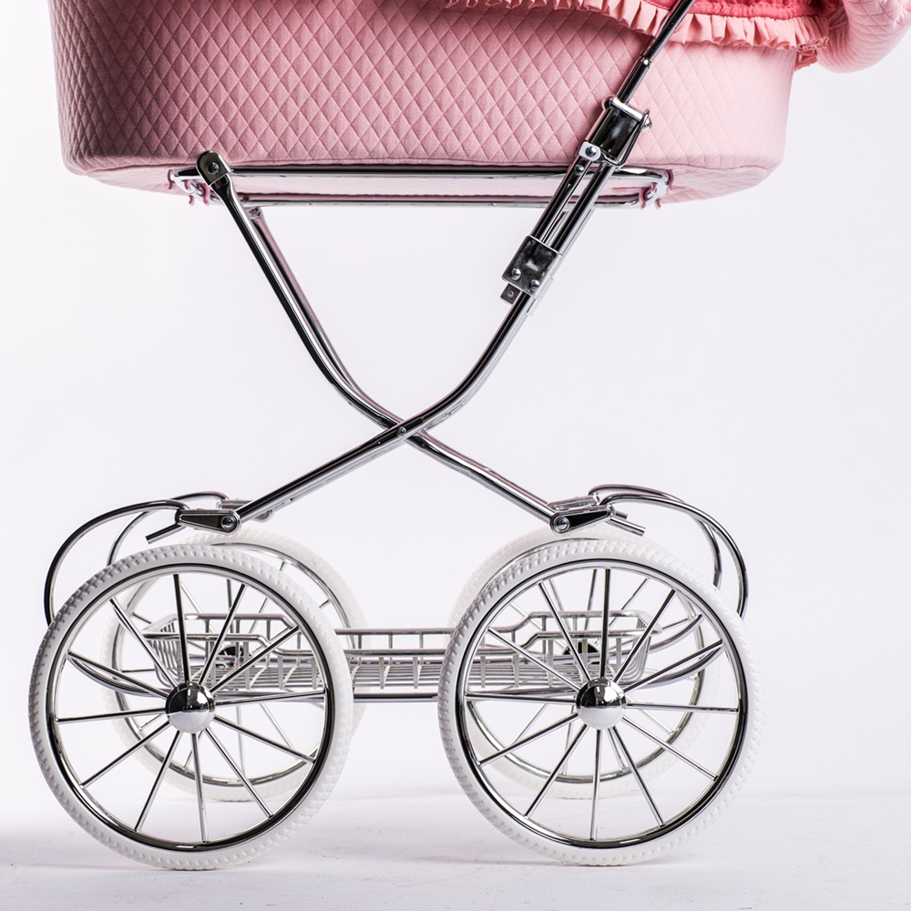 COCHE PARA MUÑECAS REBORN ROMA PRAMS ANNIE CON PARASOL - 6