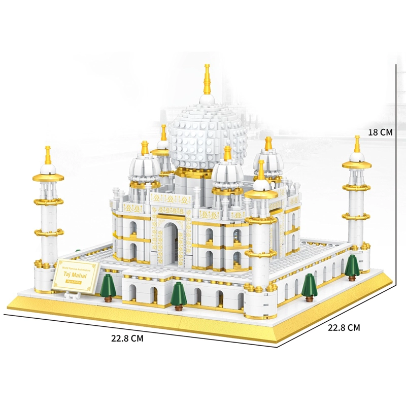 BLOQUES ARQUITECTURA TAJ MAHAL INDIA 2031 PCS - 3