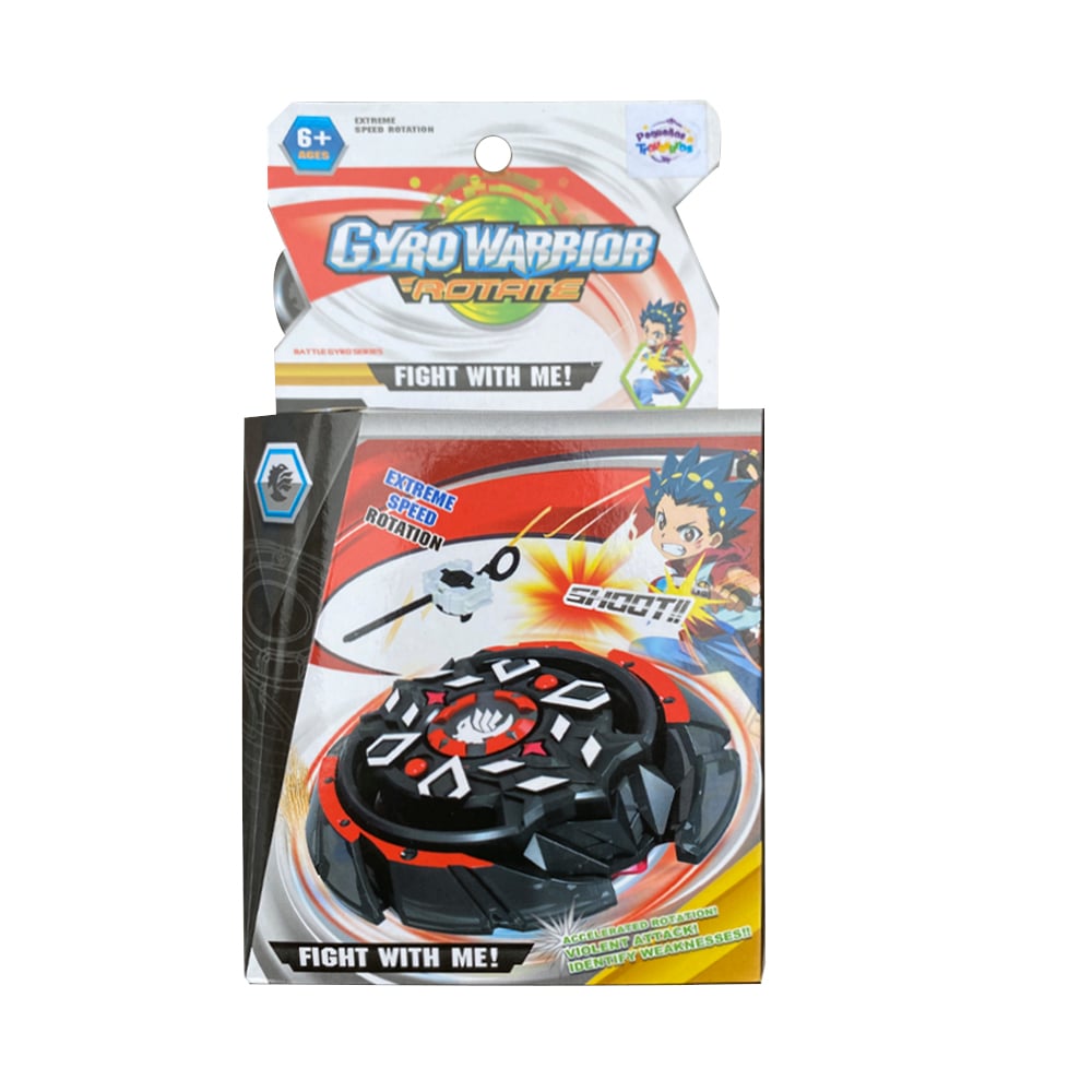 JUGUETE PARA NIÑOS LANZADOR GYRO WARRIOR ROTATE NEGRO - 1