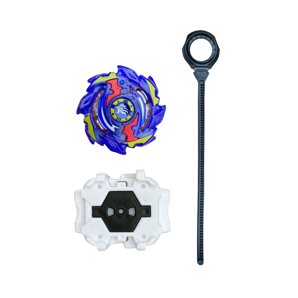 JUGUETE PARA NIÑOS LANZADOR GYRO WARRIOR ROTATE AZUL - 2