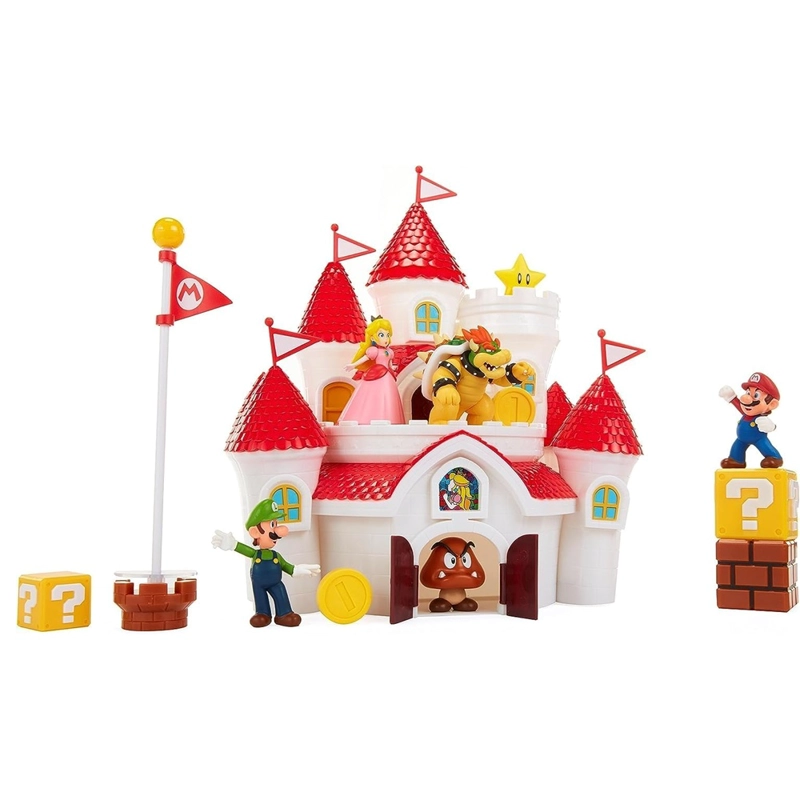 PLAYSET SUPER MARIO CASTILLO REINO CHAMPIÑON +5 PERSONAJES - 2