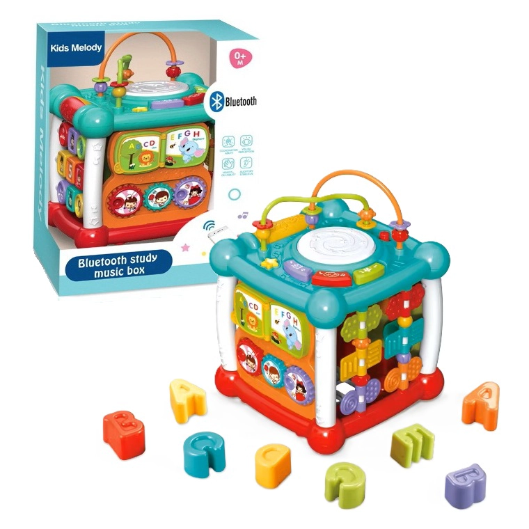 JUGUETE CUBO MUSICAL INTERACTIVO 6-EN-1 CON BLUETOOTH - 1
