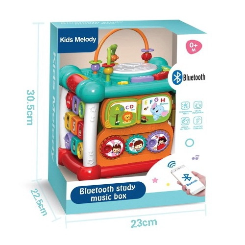 JUGUETE CUBO MUSICAL INTERACTIVO 6-EN-1 CON BLUETOOTH - 5