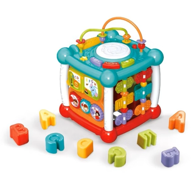 JUGUETE CUBO MUSICAL INTERACTIVO 6-EN-1 CON BLUETOOTH - 6
