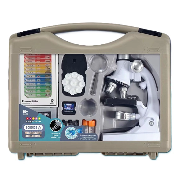 SET MICROSCOPIO DELUXE EN MALETIN CON ACCESORIOS - 1