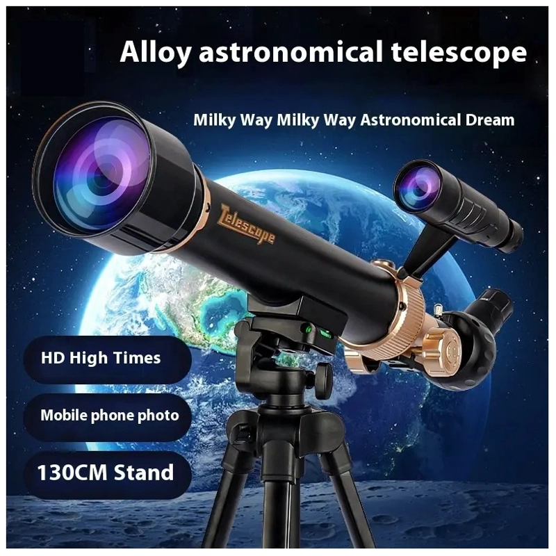 TELESCOPIO ASTRONÓMICO PARA NIÑOS CON TRIPODE Y ACCESORIOS - 4