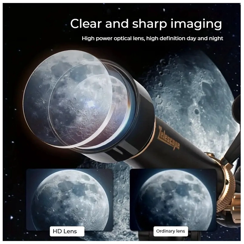 TELESCOPIO ASTRONÓMICO PARA NIÑOS CON TRIPODE Y ACCESORIOS - 6