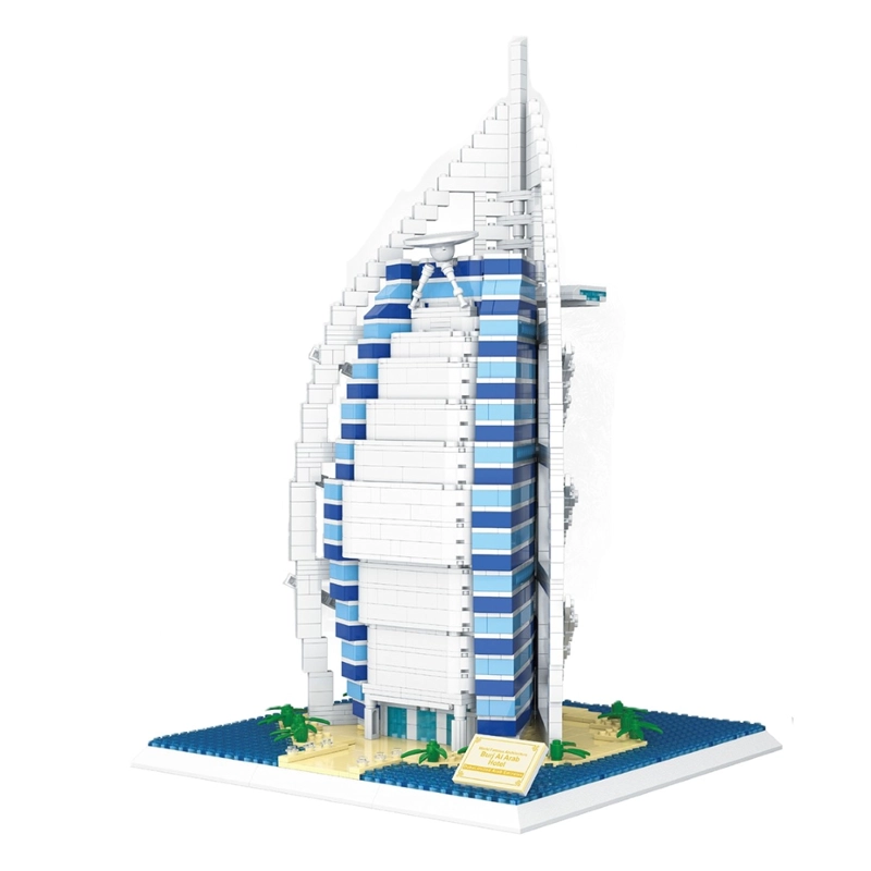 BLOQUES ARQUITECTURA - HOTEL BURJ AL ARAB - DUBAI UAE 2112PCS - 4