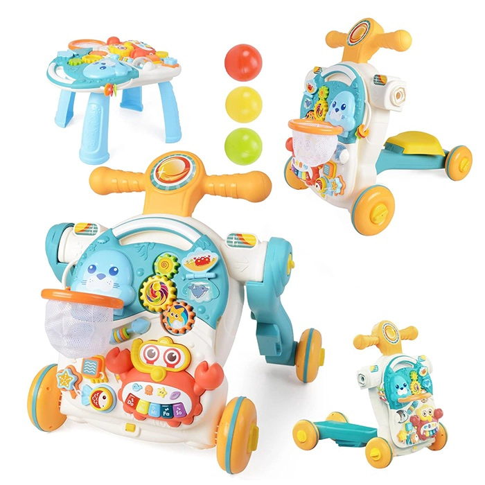 CAMINADOR MULTIFUNCIONAL 4 EN 1 CELESTE MUSICAL PARA BEBES - 3
