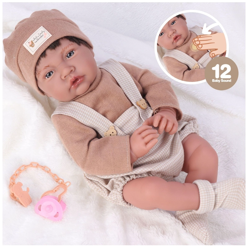 MUÑECA TIPO REBORN KIKI BABY 40 CM +12 SONIDOS - 2