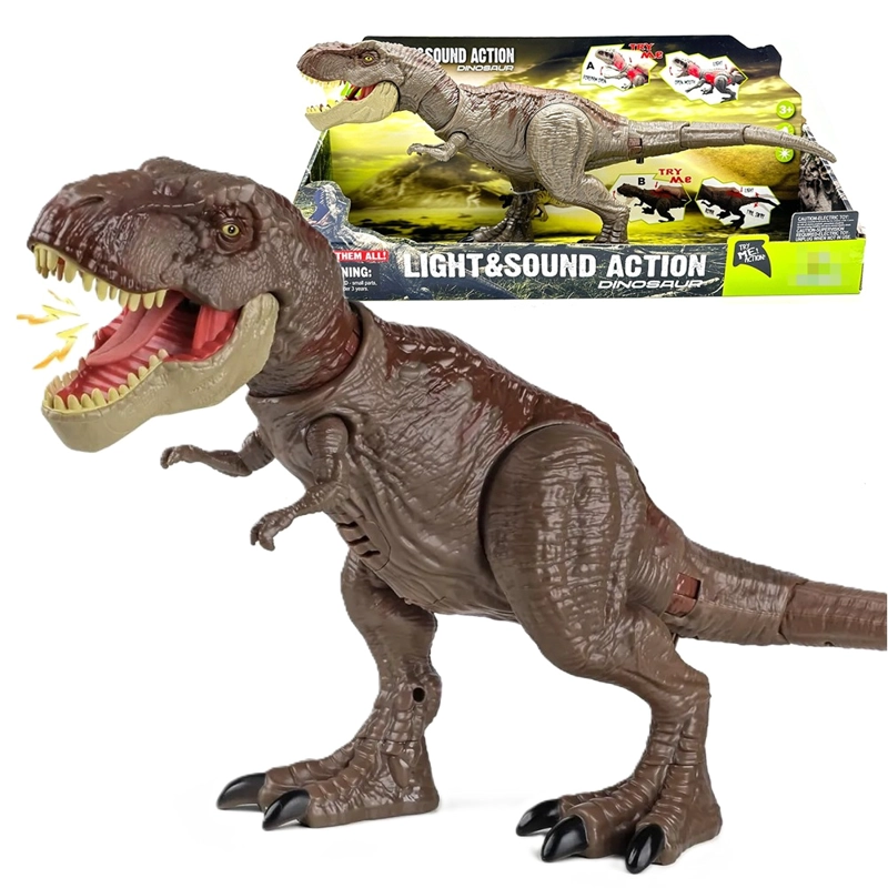 JUGUETE DINOSAURIO TYRANNOSAURUS REX CON LUCES Y SONIDOS - 1