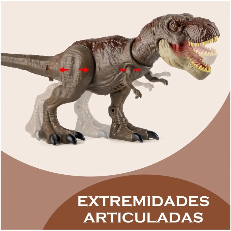 JUGUETE DINOSAURIO TYRANNOSAURUS REX CON LUCES Y SONIDOS - 3