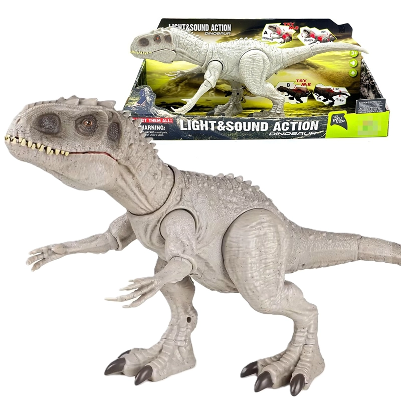 JUGUETE DINOSAURIO INDOMINUS REX CON LUCES Y SONIDOS - 1